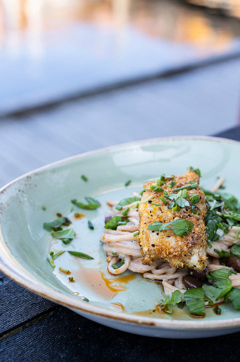 Trond Moi: Krydderpanert kveite med chili spaghetti og steinsopp