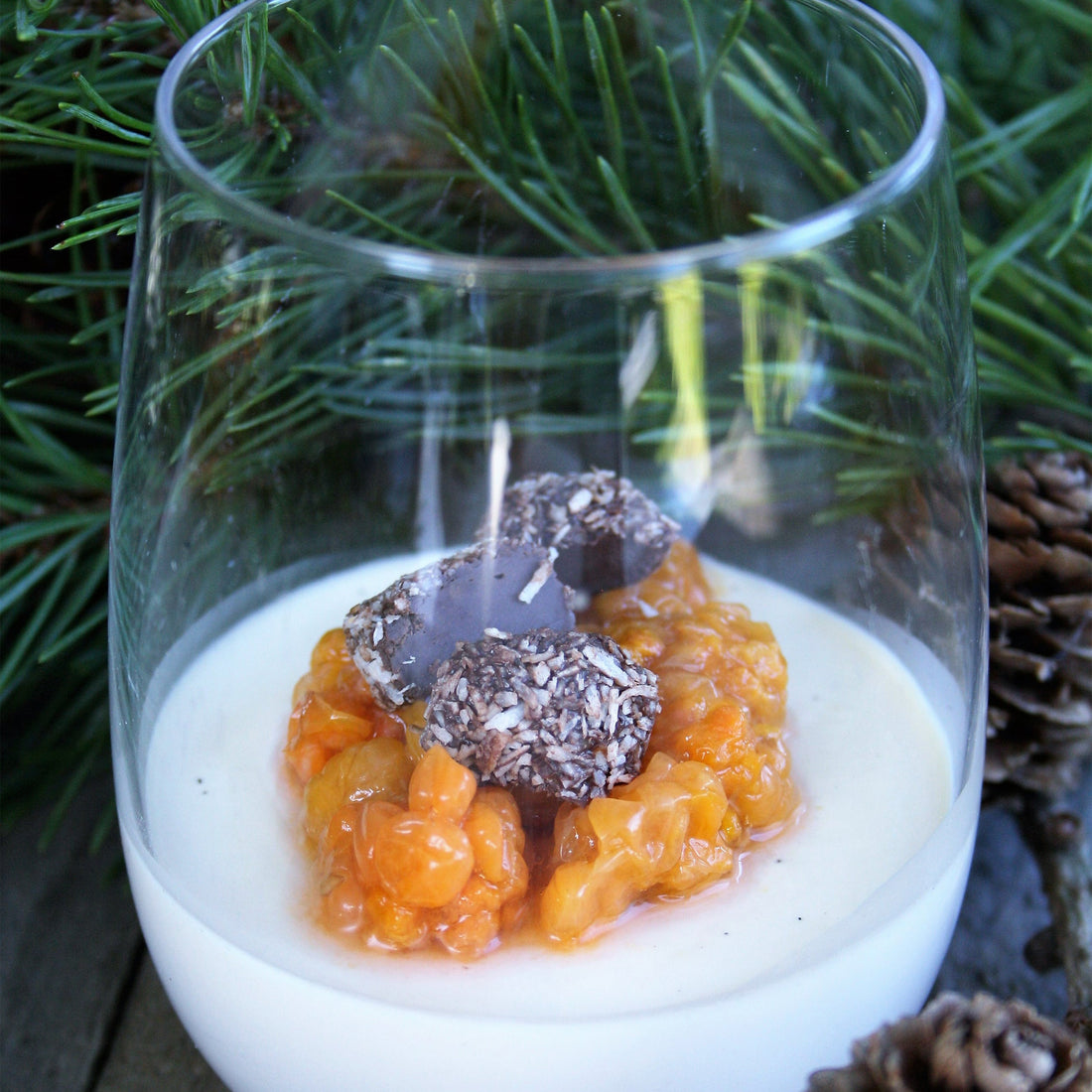 Jule-panna cotta