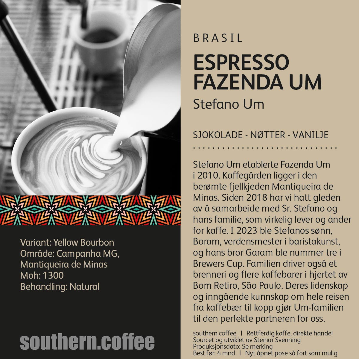 Espresso – Fazenda Um - Brasil, 250g