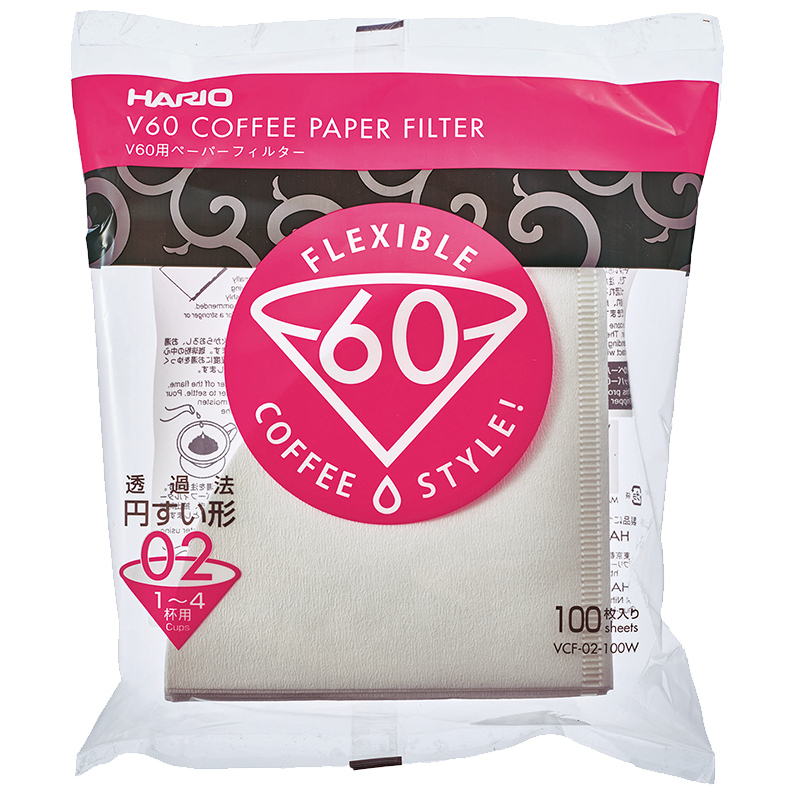 Hario Papirfilter for V60 str. 02, 100 stk