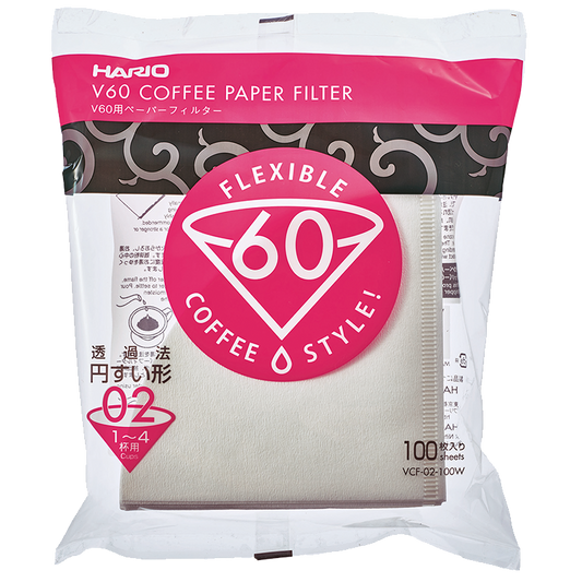 Hario Papirfilter for V60 str. 02, 100 stk