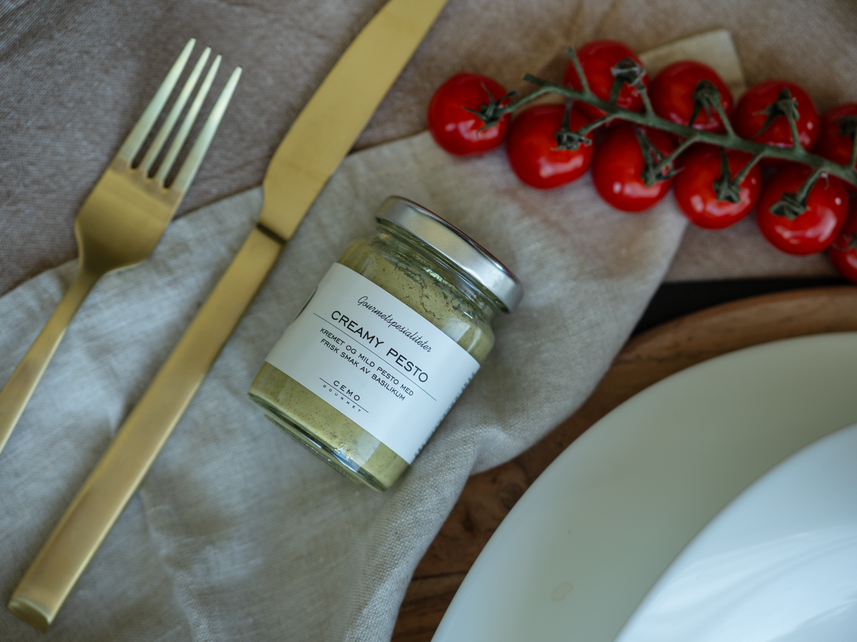 Steinsopp pesto – miljøbilde